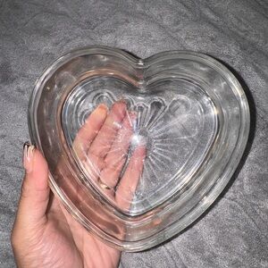 Vintage heart-shaped glass #heartshaped #heart#glassware